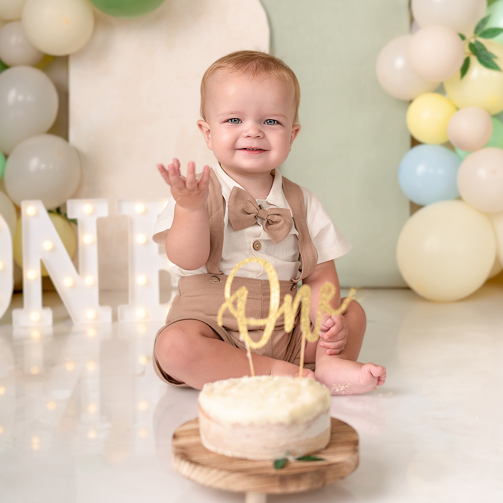 First birthday portrait