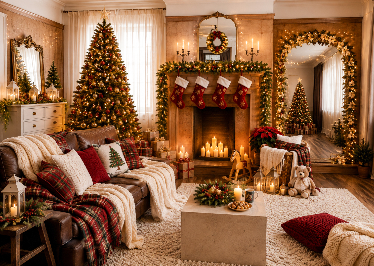 Christmas photography set at Zoom Photo Studio
