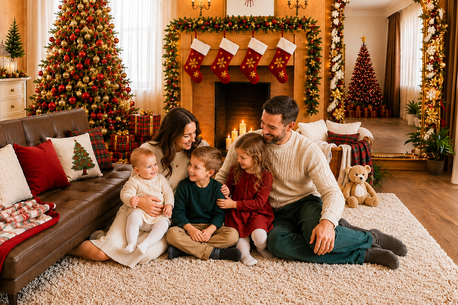 Christmas studio photography set