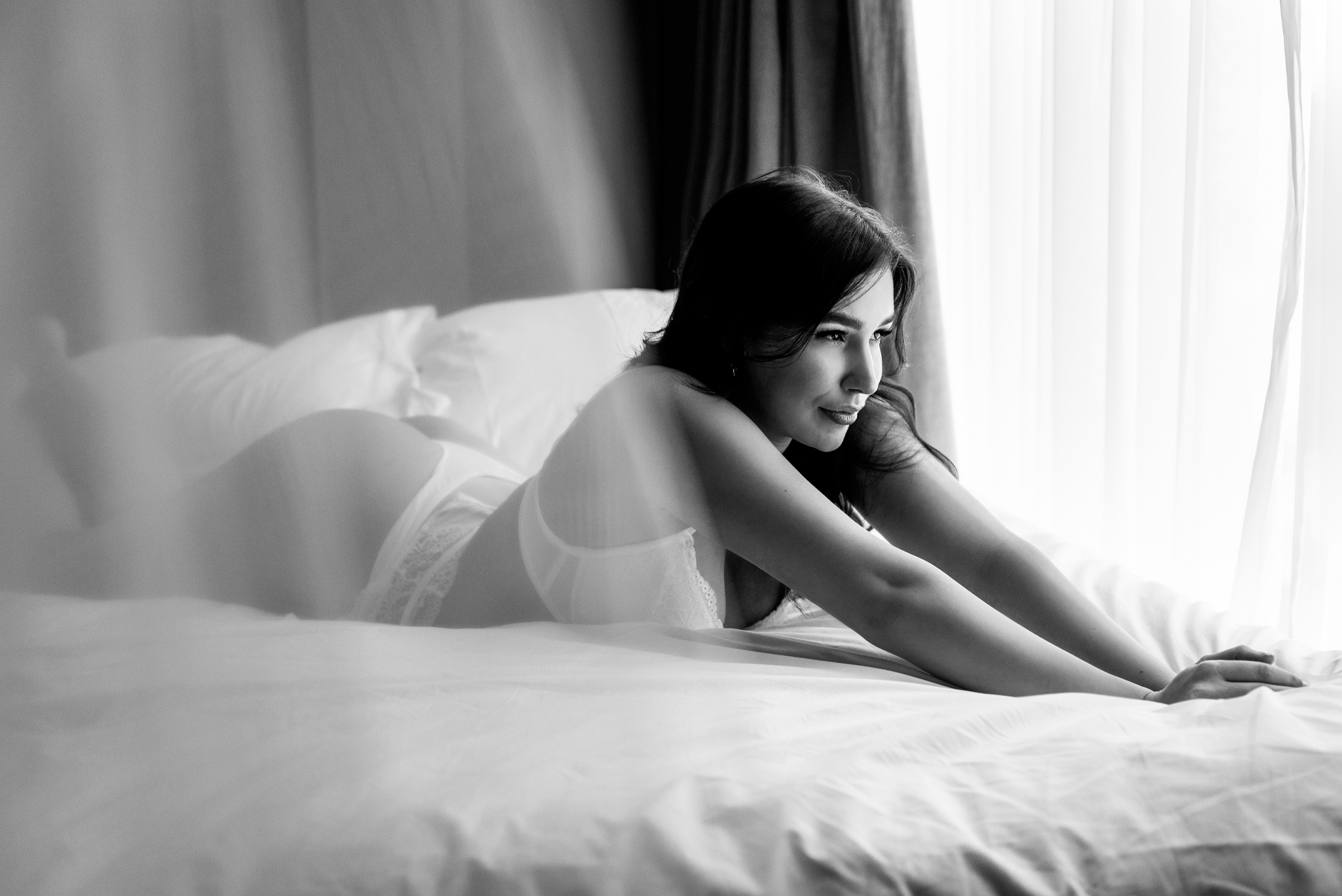 Classic Black and White Boudoir Photography