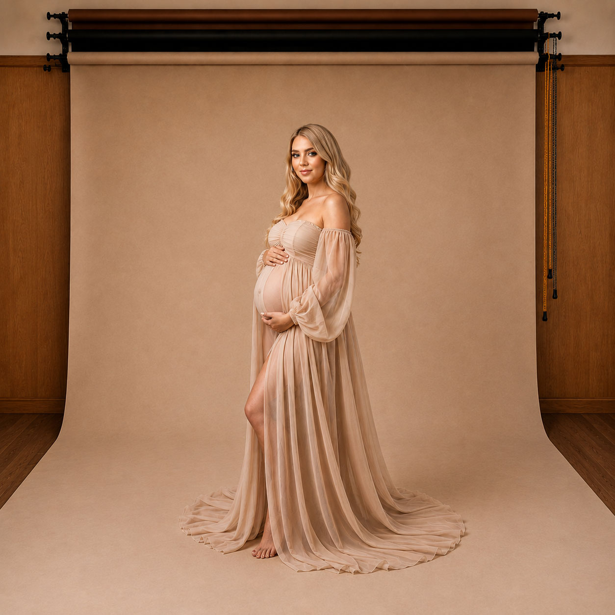 Natural light and elegant furnishings inside Zoom Photo Studio